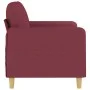 Zweiplätziges Stoffsofa in dunkelroter Farbe, 120 cm breit. von , Sofas - Ref: Foro24-359476, Preis: 199,65 €, Rabatt: %