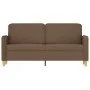 Sofá de 2 plazas de tela marrón 140 cm by , Sofas - Ref: Foro24-359481, Price: 209,72 €, Discount: %