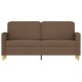 Sofá de 2 plazas de tela marrón 140 cm by , Sofas - Ref: Foro24-359481, Price: 212,92 €, Discount: %