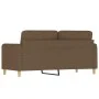 Sofá de 2 plazas de tela marrón 140 cm by , Sofas - Ref: Foro24-359481, Price: 209,72 €, Discount: %