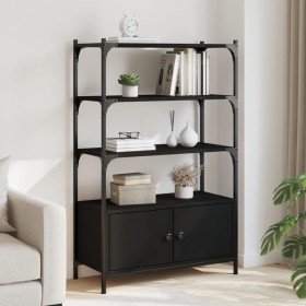 Librería de 3 estantes madera ingeniería negro 70x30x109,5 cm by , Bookcases and shelves - Ref: Foro24-838993, Price: 69,54 €...