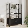 Librería de 3 estantes madera ingeniería negro 70x30x109,5 cm by , Bookcases and shelves - Ref: Foro24-838993, Price: 68,26 €...