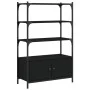 Librería de 3 estantes madera ingeniería negro 70x30x109,5 cm by , Bookcases and shelves - Ref: Foro24-838993, Price: 68,26 €...