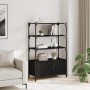 Librería de 3 estantes madera ingeniería negro 70x30x109,5 cm by , Bookcases and shelves - Ref: Foro24-838993, Price: 69,54 €...