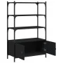 Librería de 3 estantes madera ingeniería negro 70x30x109,5 cm by , Bookcases and shelves - Ref: Foro24-838993, Price: 68,26 €...