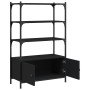 Librería de 3 estantes madera ingeniería negro 70x30x109,5 cm by , Bookcases and shelves - Ref: Foro24-838993, Price: 69,54 €...