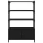Librería de 3 estantes madera ingeniería negro 70x30x109,5 cm by , Bookcases and shelves - Ref: Foro24-838993, Price: 68,26 €...