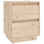 Mesita de noche madera maciza de pino 40x35x50 cm en Mesitas de noche | Comprar online en Foro24