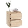 Mesita de noche madera maciza de pino 40x35x50 cm en Mesitas de noche | Comprar online en Foro24