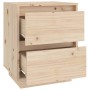 Mesita de noche madera maciza de pino 40x35x50 cm en Mesitas de noche | Comprar online en Foro24