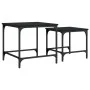 Mesas de centro apilables 2 piezas madera de ingeniería negro by , Coffee table - Ref: Foro24-838918, Price: 37,53 €, Discoun...