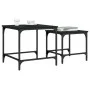Mesas de centro apilables 2 piezas madera de ingeniería negro by , Coffee table - Ref: Foro24-838918, Price: 37,53 €, Discoun...