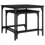 Mesas de centro apilables 2 piezas madera de ingeniería negro by , Coffee table - Ref: Foro24-838918, Price: 37,53 €, Discoun...
