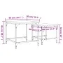 Mesas de centro apilables 2 piezas madera de ingeniería negro by , Coffee table - Ref: Foro24-838918, Price: 37,53 €, Discoun...