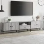 Mueble de TV cajón madera ingeniería gris Sonoma 200x25x44 cm by , TV Furniture - Ref: Foro24-838991, Price: 99,69 €, Discoun...
