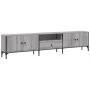 Mueble de TV cajón madera ingeniería gris Sonoma 200x25x44 cm by , TV Furniture - Ref: Foro24-838991, Price: 99,69 €, Discoun...