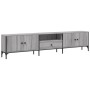 Mueble de TV cajón madera ingeniería gris Sonoma 200x25x44 cm by , TV Furniture - Ref: Foro24-838991, Price: 101,57 €, Discou...