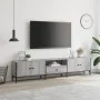 Mueble de TV cajón madera ingeniería gris Sonoma 200x25x44 cm by , TV Furniture - Ref: Foro24-838991, Price: 99,69 €, Discoun...