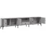 Mueble de TV cajón madera ingeniería gris Sonoma 200x25x44 cm by , TV Furniture - Ref: Foro24-838991, Price: 99,69 €, Discoun...
