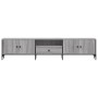 Mueble de TV cajón madera ingeniería gris Sonoma 200x25x44 cm by , TV Furniture - Ref: Foro24-838991, Price: 101,57 €, Discou...