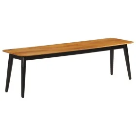 Massivholzbank aus Mangoholz und Eisen 160x40x45 cm von , Ess- und Küchenbänke - Ref: Foro24-356979, Preis: 192,70 €, Rabatt: %