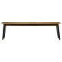 Banco madera maciza de mango y hierro 160x40x45 cm de , Bancos de comedor y cocina - Ref: Foro24-356979, Precio: 192,70 €, De...