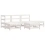 Juego de muebles de jardín 6 piezas madera maciza pino blanco by , Garden sets - Ref: Foro24-3186313, Price: 416,60 €, Discou...