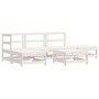 Juego de muebles de jardín 6 piezas madera maciza pino blanco von , Gartensets - Ref: Foro24-3186313, Preis: 422,91 €, Rabatt: %