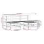 Juego de muebles de jardín 6 piezas madera maciza pino blanco von , Gartensets - Ref: Foro24-3186313, Preis: 422,91 €, Rabatt: %