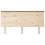 Solid pine wood bed headboard 154x6x82.5 cm by , Headboards and footboards - Ref: Foro24-819175, Price: 70,80 €, Discount: %