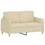 2-seater sofa with cream fabric cushions 120 cm by , Sofas - Ref: Foro24-3200903, Price: 217,79 €, Discount: %