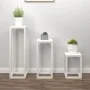 3-piece bar set solid white pine wood by , Pot stands - Ref: Foro24-822268, Price: 107,31 €, Discount: %