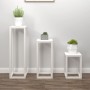 Set de bar 3 piezas madera maciza de pino blanco de , Soportes para macetas - Ref: Foro24-822268, Precio: 109,09 €, Descuento: %