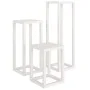 Set de bar 3 piezas madera maciza de pino blanco de , Soportes para macetas - Ref: Foro24-822268, Precio: 107,31 €, Descuento: %