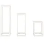3-teiliges Bar-Set aus massivem weißem Kiefernholz von , Topfständer - Ref: Foro24-822268, Preis: 107,42 €, Rabatt: %