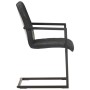 Cantilever dining chairs 6 units black genuine leather by , dining chairs - Ref: Foro24-3057795, Price: 879,55 €, Discount: %