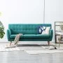 3-seater sofa upholstered in green fabric 172x70x82 cm by vidaXL, Sofas - Ref: Foro24-247128, Price: 426,20 €, Discount: %