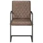 Cantilever dining chairs 2 units brown genuine leather by , dining chairs - Ref: Foro24-321845, Price: 289,30 €, Discount: %