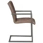 Cantilever dining chairs 2 units brown genuine leather by , dining chairs - Ref: Foro24-321845, Price: 289,30 €, Discount: %