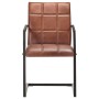 Sillas voladizas de comedor 2 unidades cuero auténtico marrón de , Sillas de comedor - Ref: Foro24-321851, Precio: 286,59 €, ...