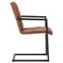 Sillas voladizas de comedor 2 unidades cuero auténtico marrón de , Sillas de comedor - Ref: Foro24-321851, Precio: 286,59 €, ...