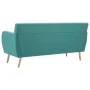 3-seater sofa upholstered in green fabric 172x70x82 cm by vidaXL, Sofas - Ref: Foro24-247128, Price: 426,20 €, Discount: %
