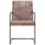 Freischwinger-Esszimmerstuhl, 2 Stück, gealtertes braunes Echtleder von , Essstühle - Ref: Foro24-321853, Preis: 276,94 €, Ra...
