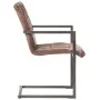 Freischwinger-Esszimmerstuhl, 2 Stück, gealtertes braunes Echtleder von , Essstühle - Ref: Foro24-321853, Preis: 276,94 €, Ra...