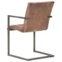 Freischwinger-Esszimmerstuhl, 2 Stück, gealtertes braunes Echtleder von , Essstühle - Ref: Foro24-321853, Preis: 276,94 €, Ra...