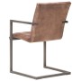 Freischwinger-Esszimmerstuhl, 2 Stück, gealtertes braunes Echtleder von , Essstühle - Ref: Foro24-321853, Preis: 284,20 €, Ra...