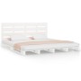 Estructura de cama madera maciza de pino blanco 120x200 cm de , Camas y somieres - Ref: Foro24-3120128, Precio: 196,61 €, Des...