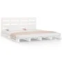 Estructura de cama madera maciza de pino blanco 120x200 cm de , Camas y somieres - Ref: Foro24-3120128, Precio: 194,27 €, Des...