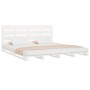 Estructura de cama madera maciza de pino blanco 120x200 cm de , Camas y somieres - Ref: Foro24-3120128, Precio: 196,61 €, Des...