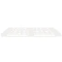 Estructura de cama madera maciza de pino blanco 120x200 cm de , Camas y somieres - Ref: Foro24-3120128, Precio: 194,27 €, Des...